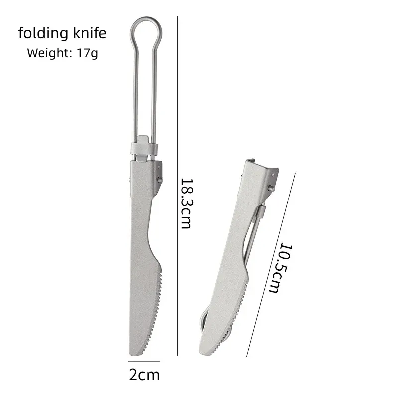 Folding Titanium Chopsticks and Cutlery Set