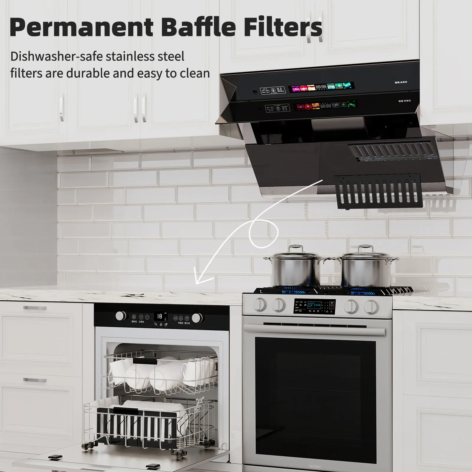 Smart Wall Mount Range Hood