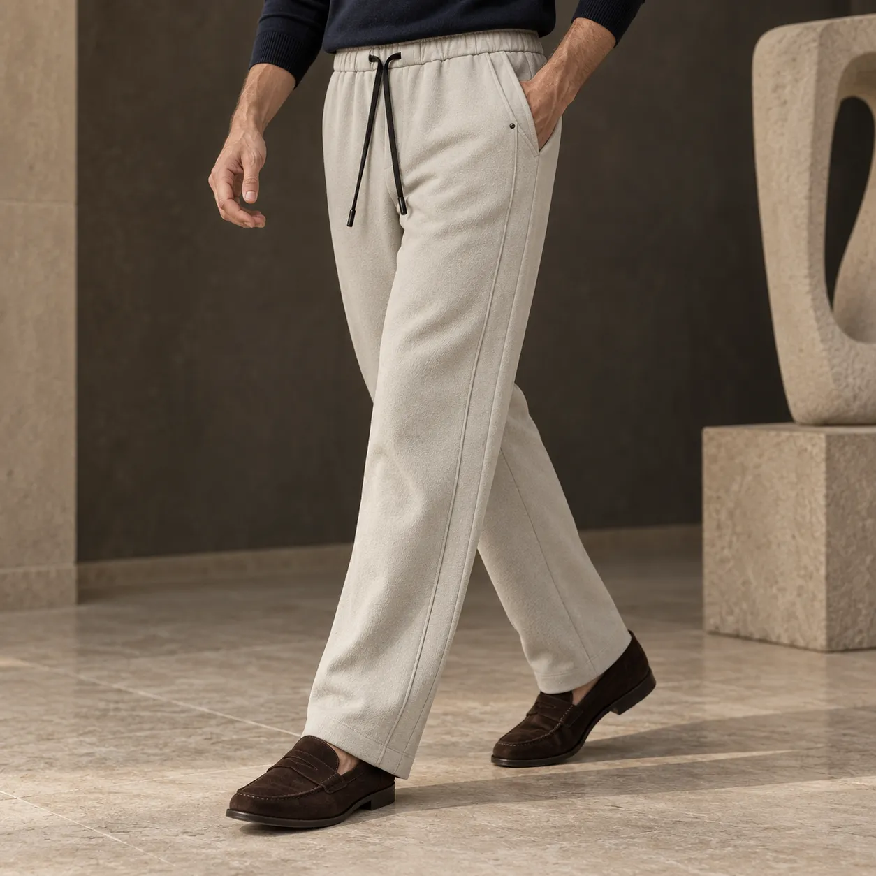 Kired Men's Stretch Drawstring Pants