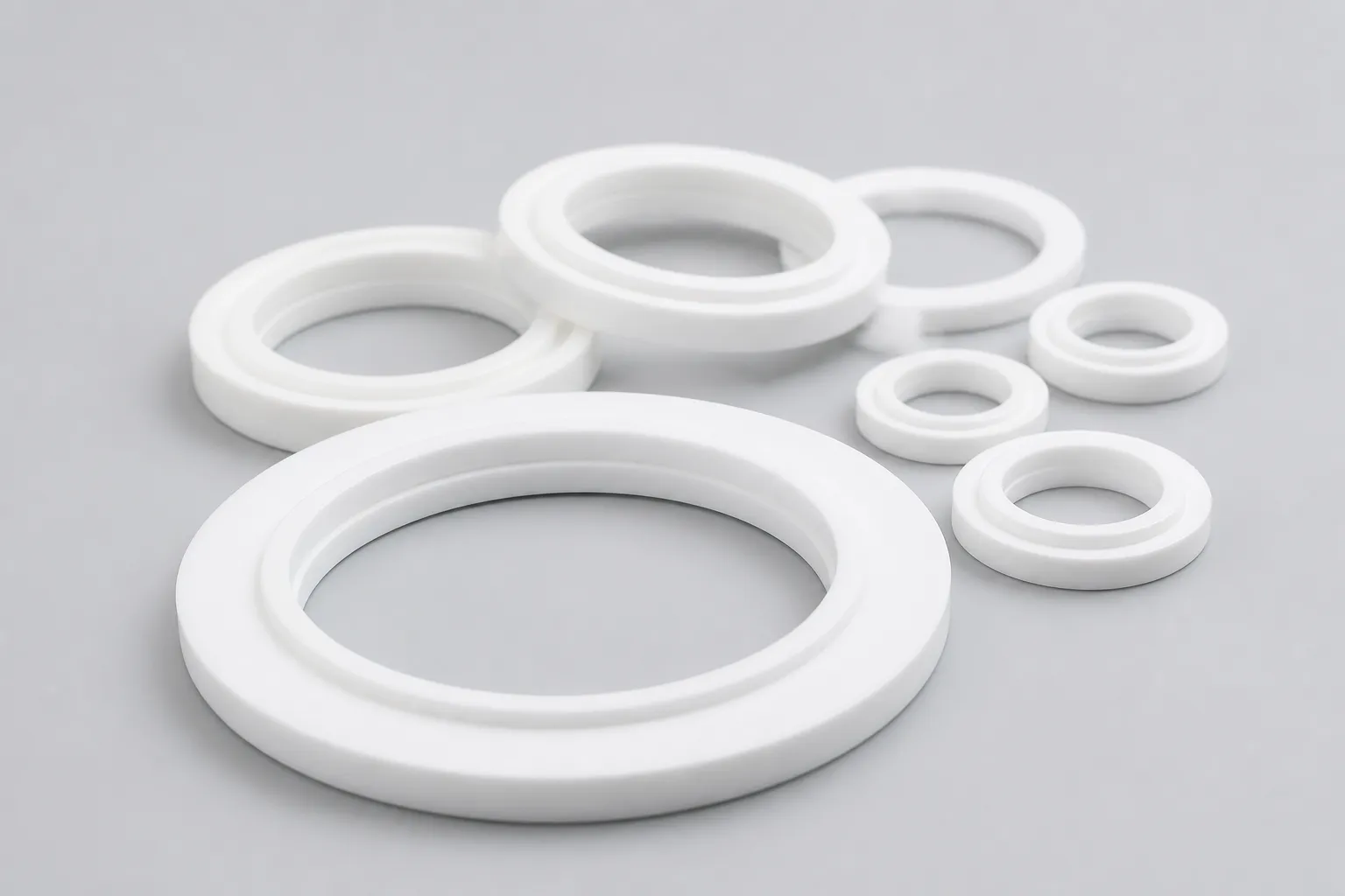 PTFE Sanitary Tri-Clamp Gaskets | Hygienic Sealing for Pharma & Food Piping