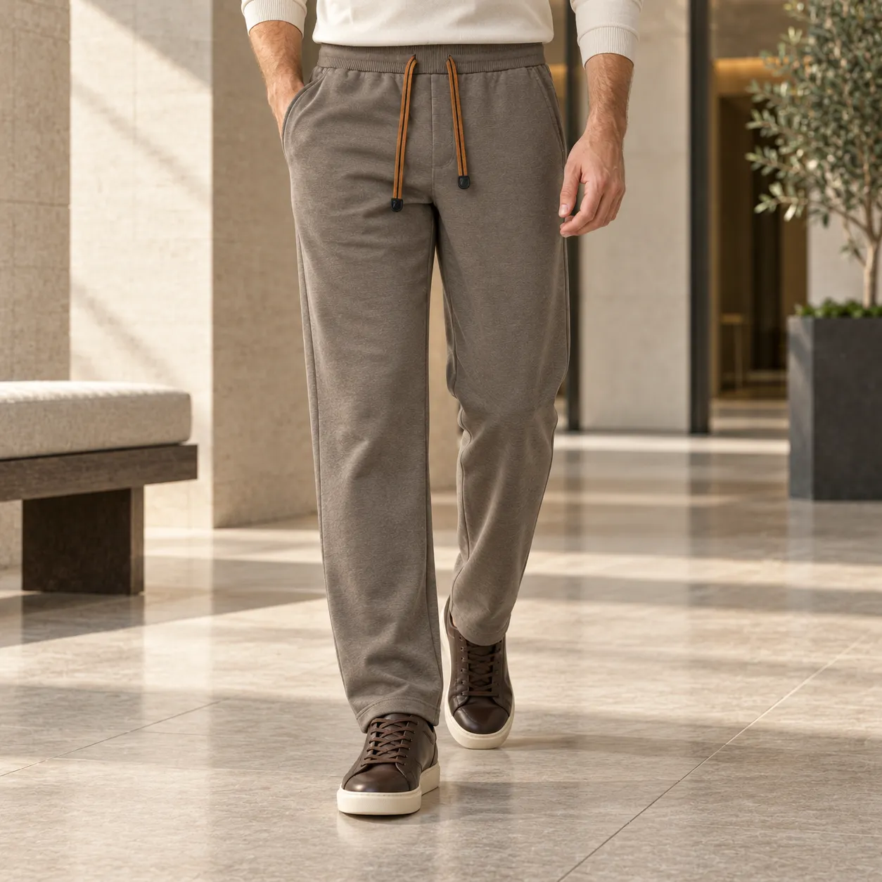 Kired Men's Tailored Drawstring Pants