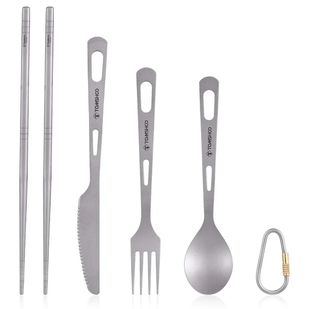 Titanium Chopsticks and Cutlery Set