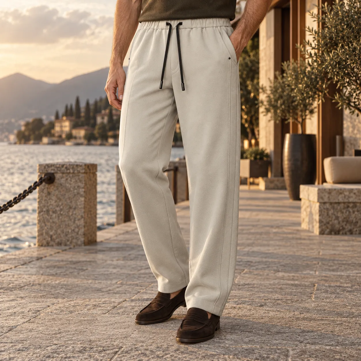 Kired Men's Stretch Drawstring Pants