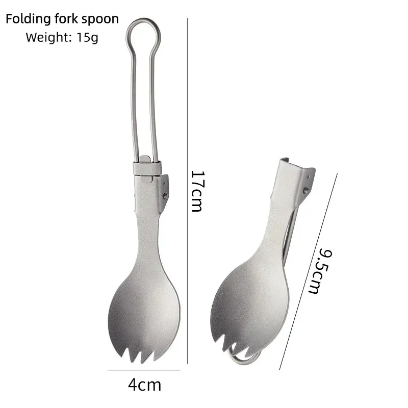 Folding Titanium Chopsticks and Cutlery Set