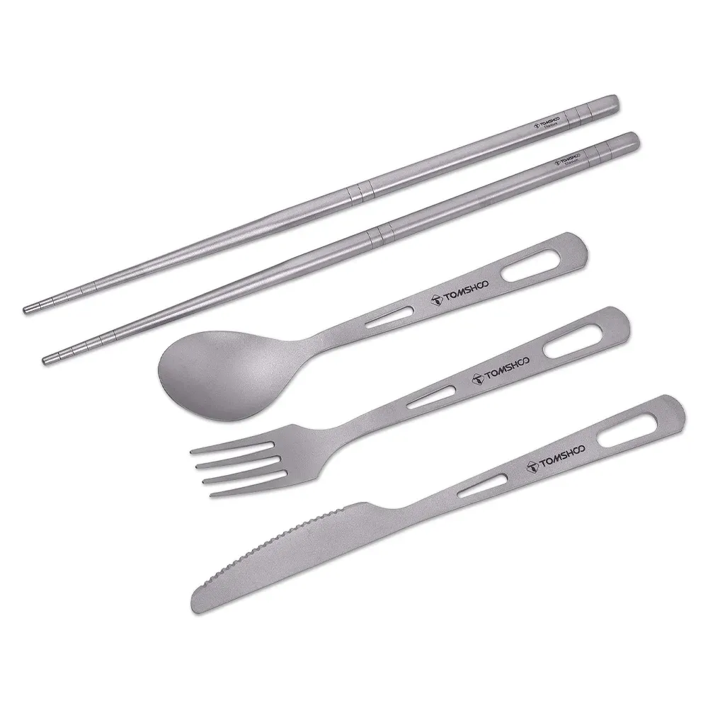 Titanium Chopsticks and Cutlery Set
