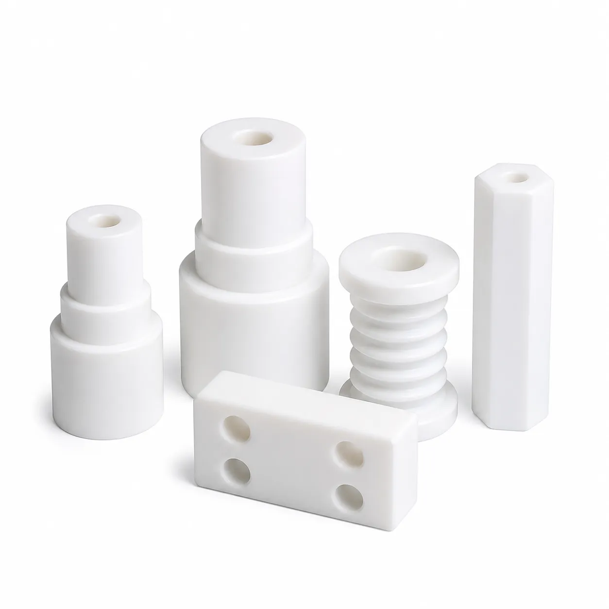PTFE Electrical Insulators & Standoffs | High-Voltage CNC Machined Parts