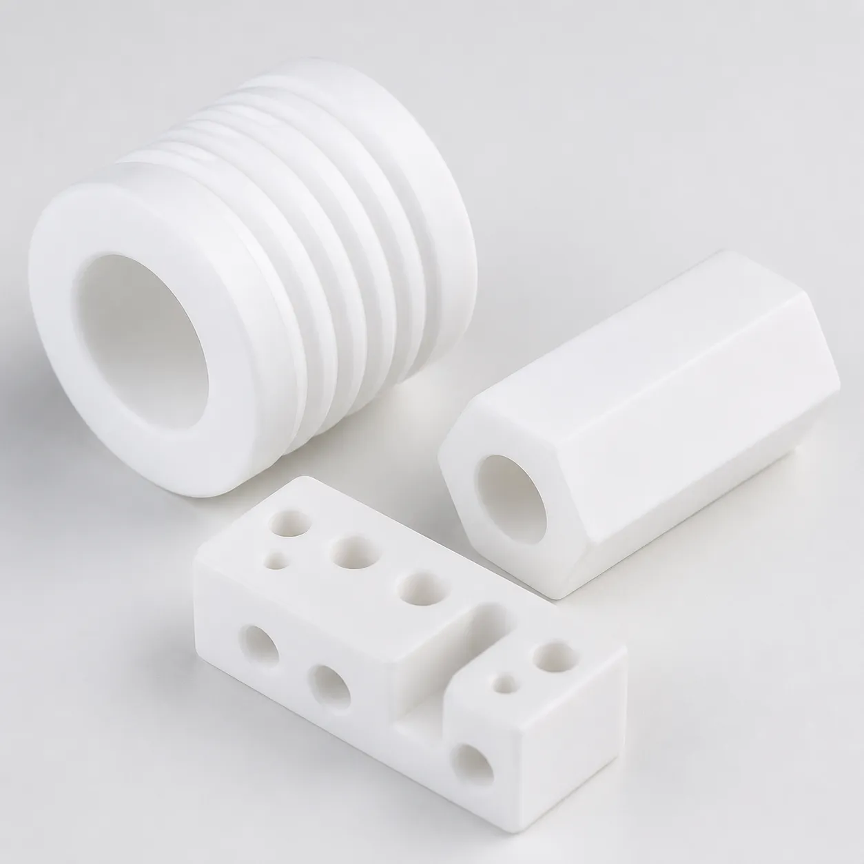 Isolants électriques et entretoises en PTFE | Pièces usinées CNC haute tension