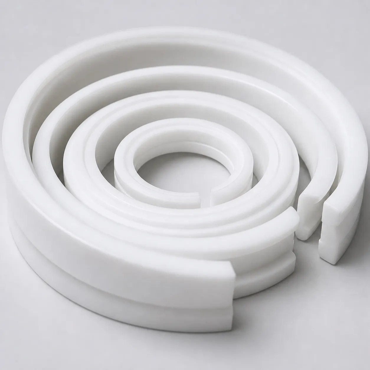 Joints d'étanchéité en PTFE personnalisés et anneaux à énergie de ressort | Joints d'étanchéité usinés haute performance