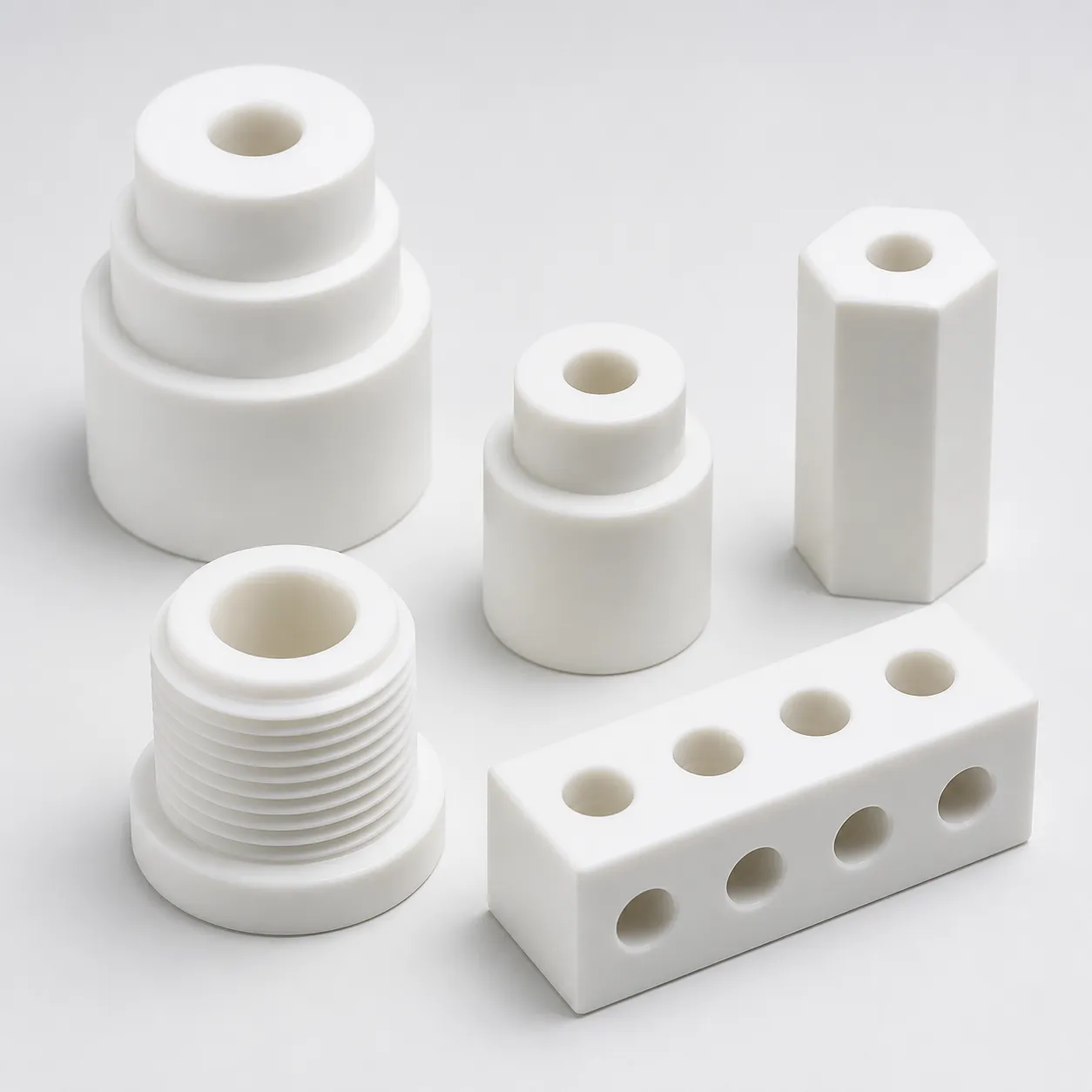 PTFE Electrical Insulators & Standoffs | High-Voltage CNC Machined Parts