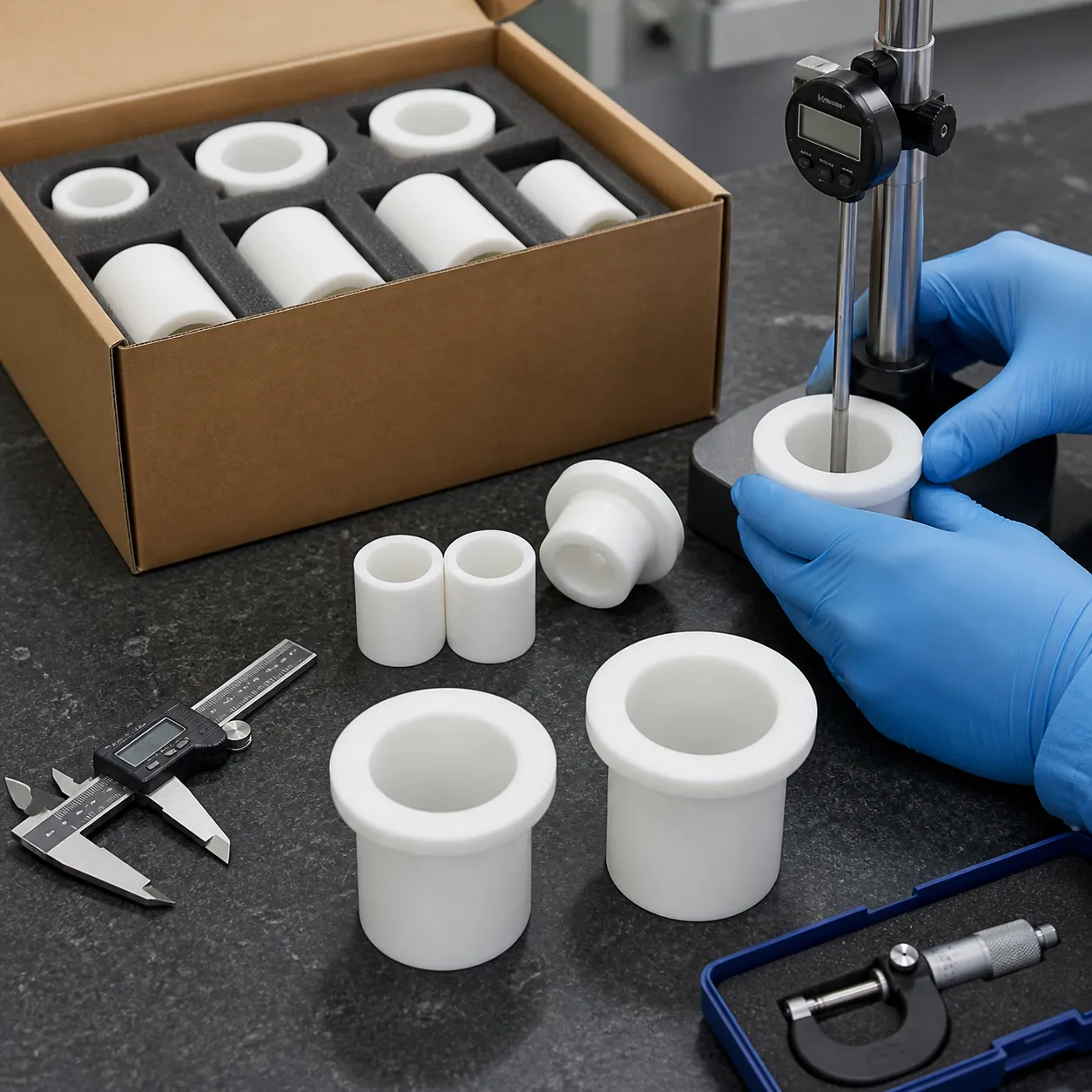 Bushings et manchons en PTFE | Roulements personnalisés à faible frottement et résistants à la corrosion
