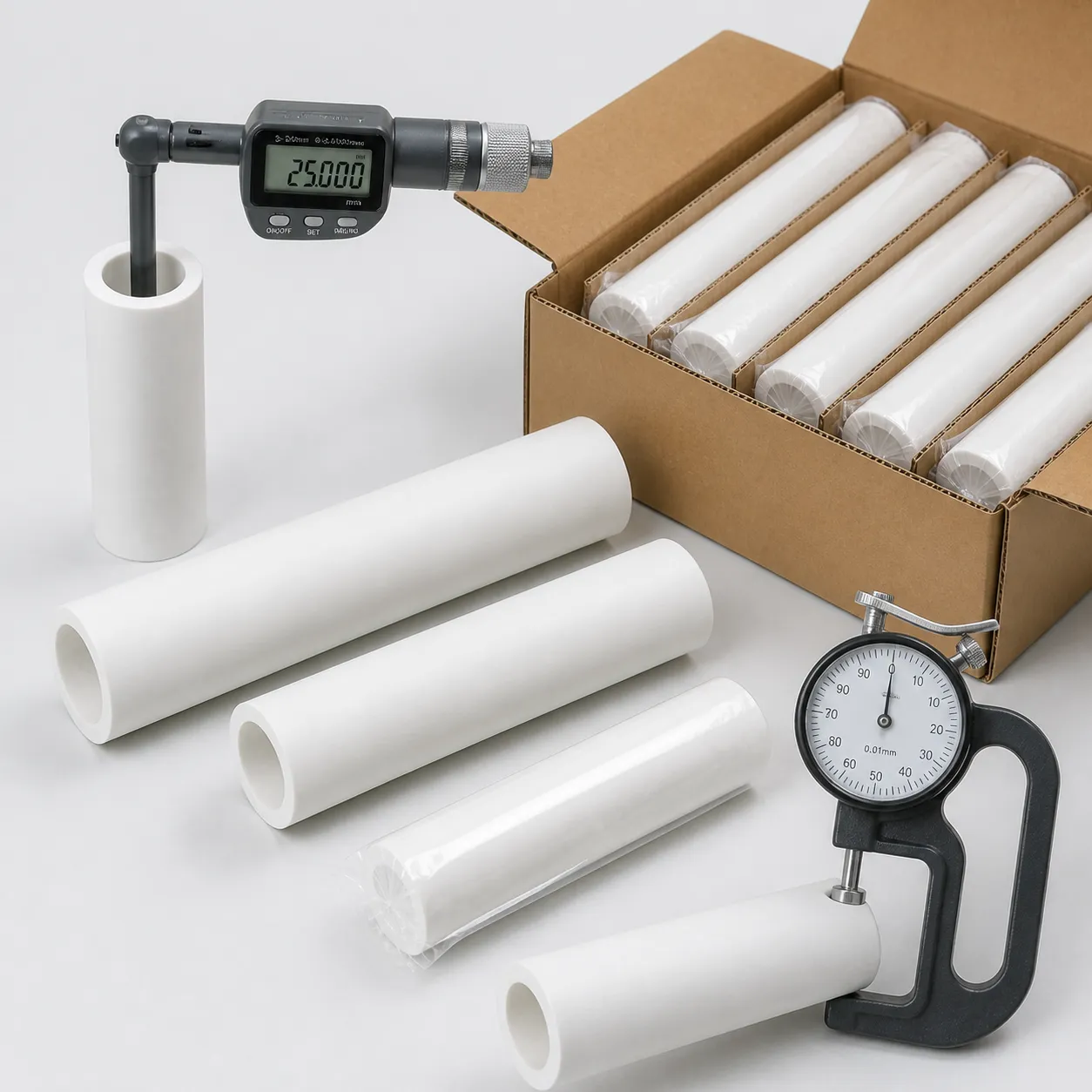 Ống bọc và ống lót PTFE độ chính xác cao | Chịu hóa chất & ma sát thấp