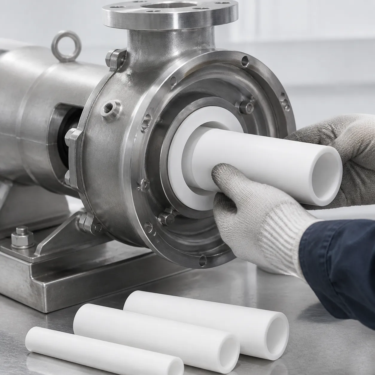 Ống bọc và ống lót PTFE độ chính xác cao | Chịu hóa chất & ma sát thấp
