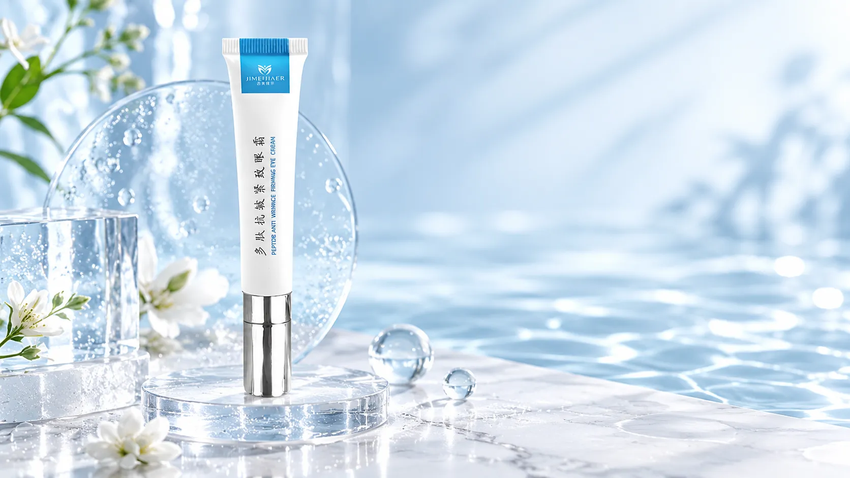 Eye Peptide Cream Formulation for Wrinkles Around Eyes