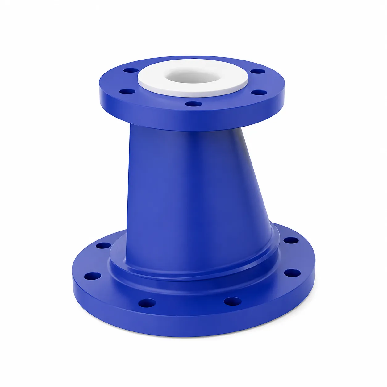 PTFE-Lined Eccentric Reducers | Corrosive-Resistant Pipeline Reducers