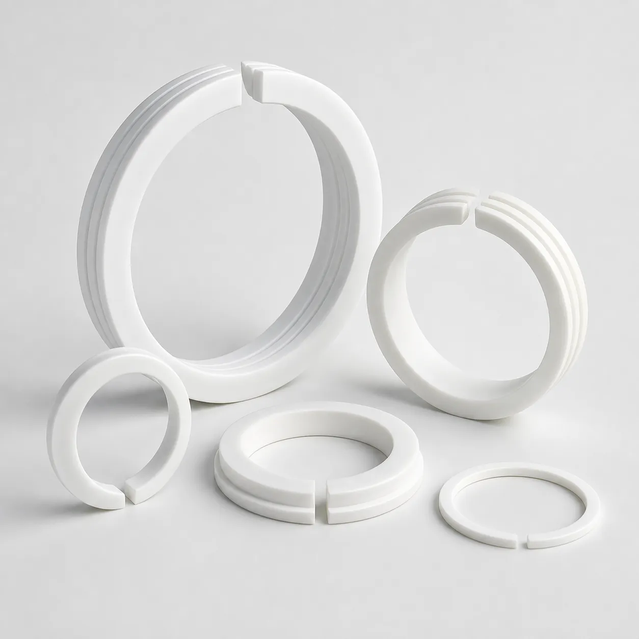 PTFE Piston Rings & Guide Rings: Custom Engineered for High-Wear Applications
