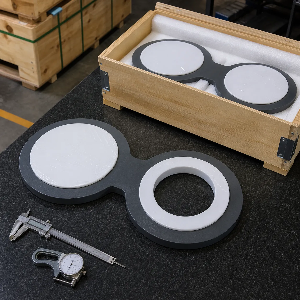 Màn chắn dạng kính có lớp lót PTFE | Cách ly đường ống chịu ăn mòn