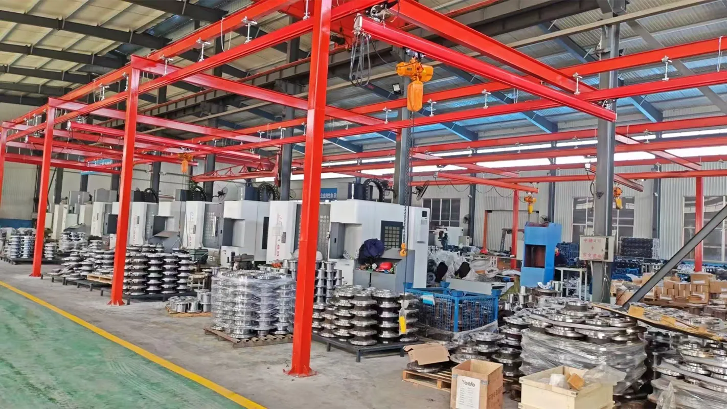 KBK multi-span covered crane with uprights