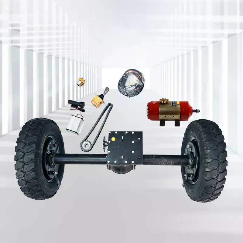 Cầu sau xe điện tải nặng 1,5 tấn 2000W cầu vi sai lái cầu trước cầu sau ô tô 4 bánh