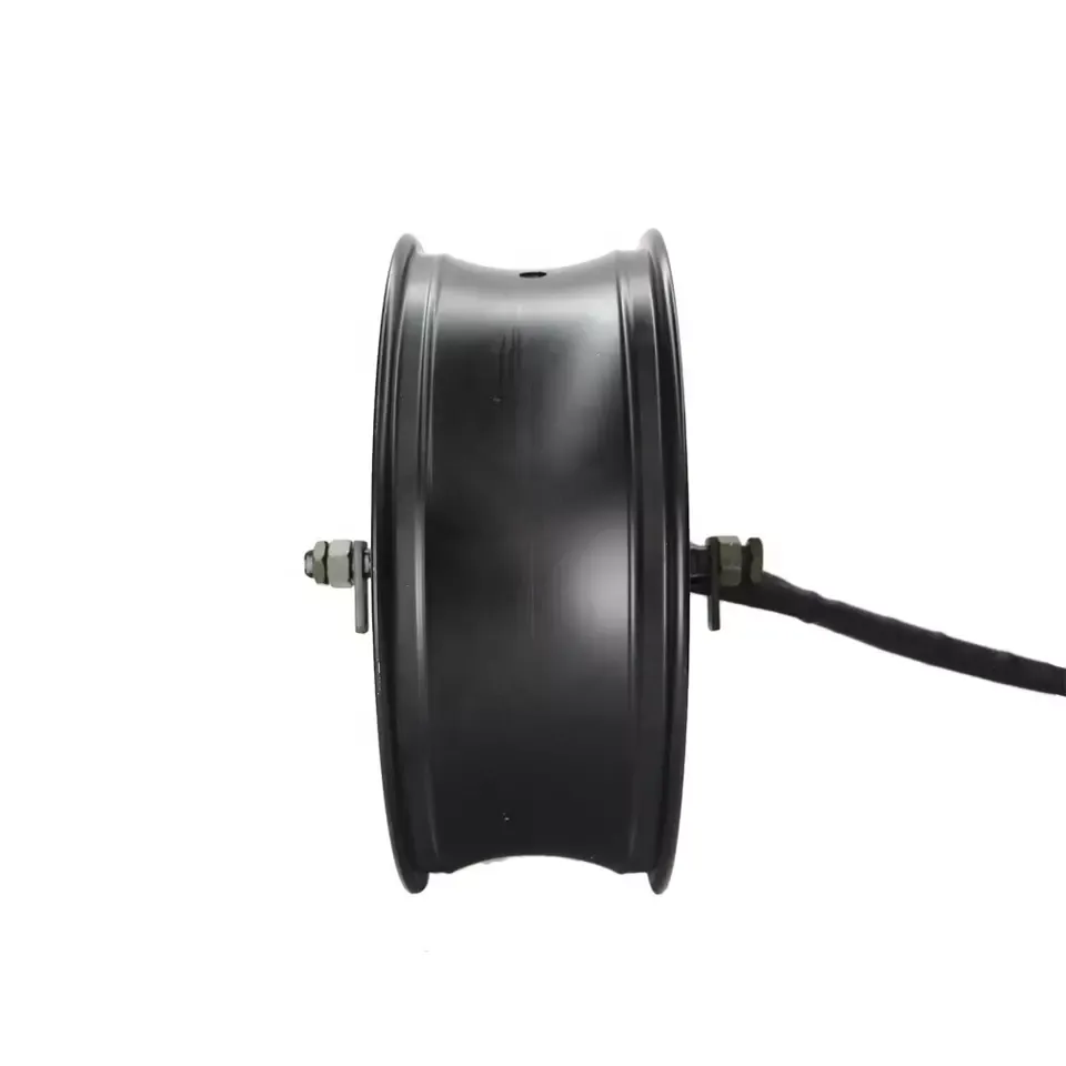 고출력 전기 오토바이 DC 모터 17x6.0 인치 12000W 96V 허브 모터 컨트롤러 파워 트레인 키트
