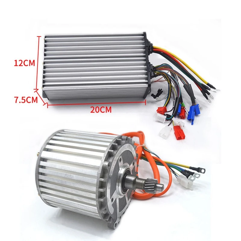 động cơ xe ba bánh điện 4000vòng/phút cao động cơ Sine Wave nam châm vĩnh cửu đồng bộ 60v2500w