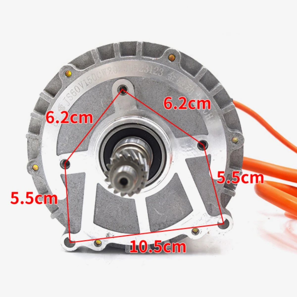 động cơ xe ba bánh điện 4000vòng/phút cao động cơ Sine Wave nam châm vĩnh cửu đồng bộ 60v2500w