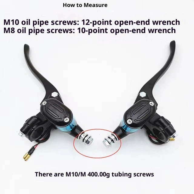 Xi lanh chính phanh đĩa cho xe máy điện hai bánh nhẹ tiêu chuẩn quốc gia, nhớt trong suốt, bên trái 986 CVO-077 bằng nhôm