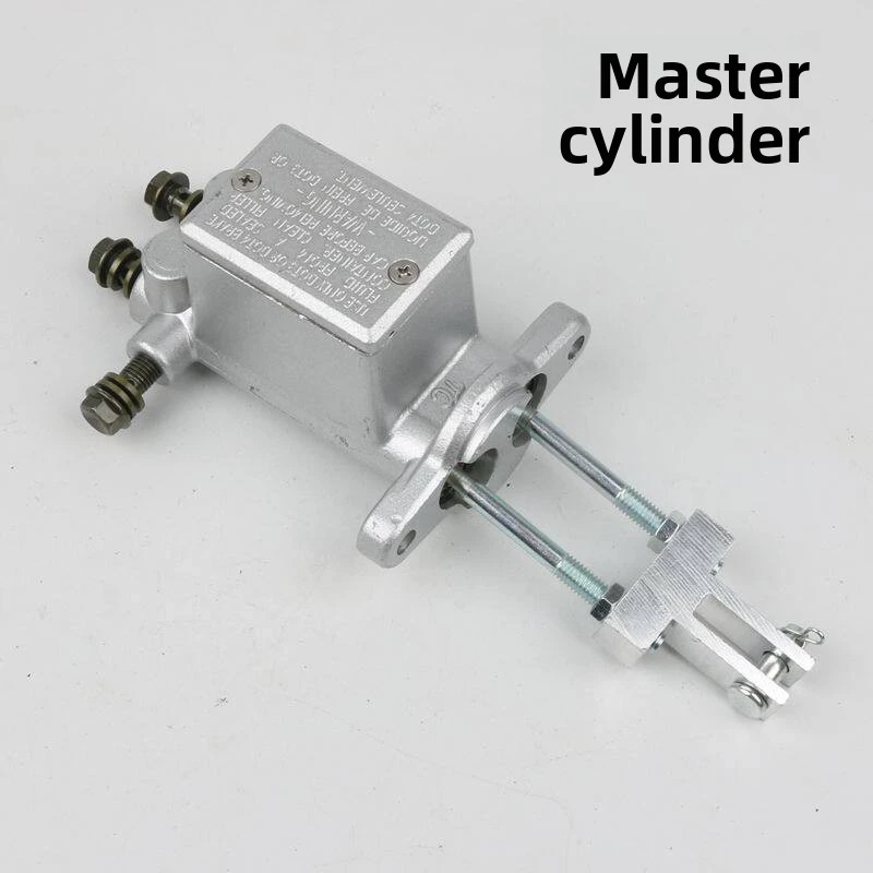 Electric vehicle brake pedal assembly for foot brake master cylinder of electric tricycles and four-wheelers