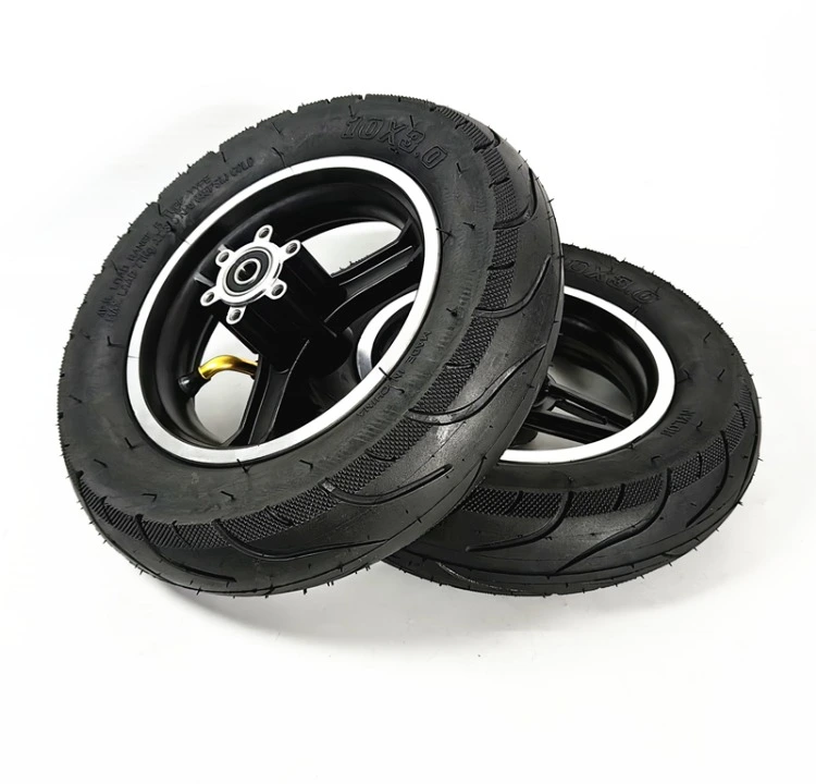 10x2.50 Tubeless Tire Assembly 10 Inch Electric Scooter Front Pneumatic Tire with Rim