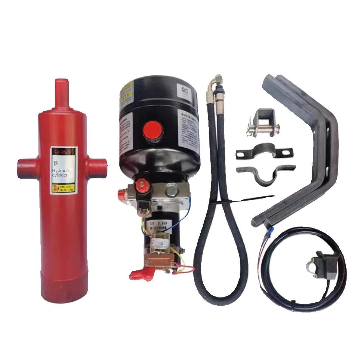 Xe ba bánh động cơ điện nhiên liệu cải tiến nhẹ Máy xả ben thủy lực 12V/48V/60V bơm dầu điện 50 kg