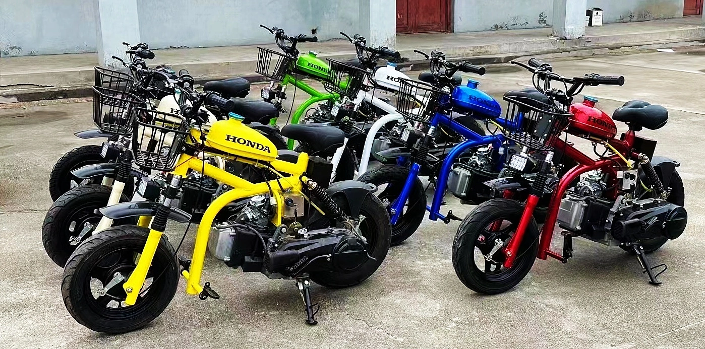 汽油动力 4 冲程踏板摩托车 125cc 风冷汽油动力迷你摩托车