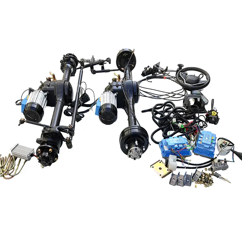 부하 전후방 드라이브 어셈블리가 높은 4WD 자동차 변환 72V 7.5kw 2000KG 부하 전기 자동차 변환 키트