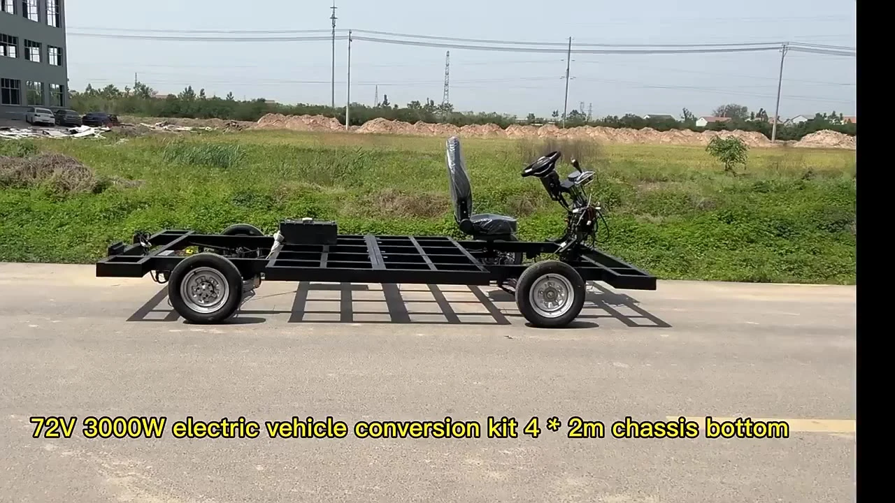 Cụm trục sau khung gầm xe bán đồ ăn 4 bánh điện tốc độ thấp tải trọng cao, áp dụng cho lốp xe 12 inch loại nặng