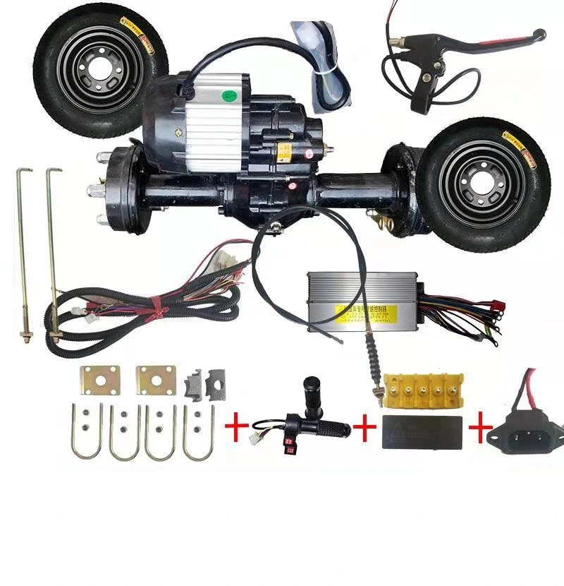 저속 전동 카트 세발자전거 48V 60V 500W 650W 800W 리어 액슬 어셈블리