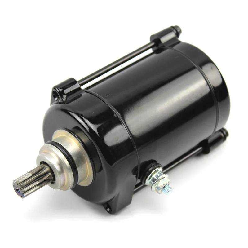 HJ125-2/2A Motorcycle Starter Motor For Zhujiang CG125 Jiang 150 General Push Rod Motor Black