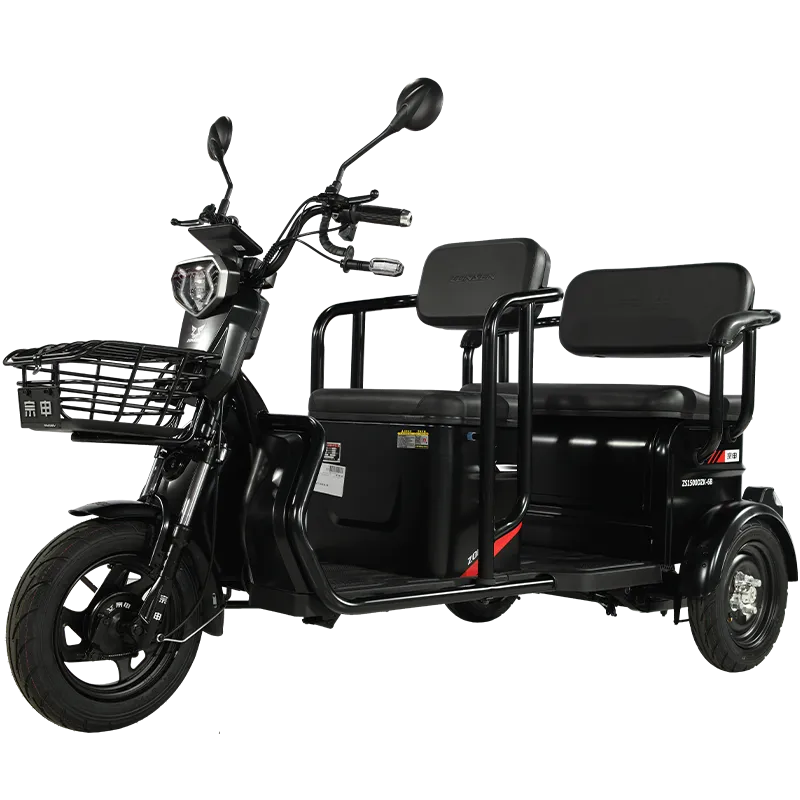고부하 전기 자전거 48V 60V 500W, 사인파 컨트롤러가 장착된 전기 오픈식 인력거