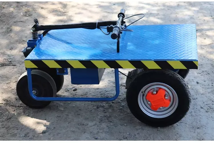 Portable cart small trailer 500kg 800kg load 48V 650W 800W folding electric platform truck