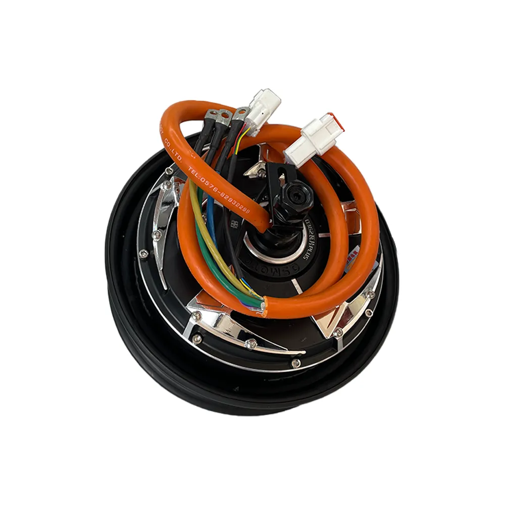 QSMOTOR Electric Transport Motorcycle 10 Inch 72V 2000W Wheel Hub Motor