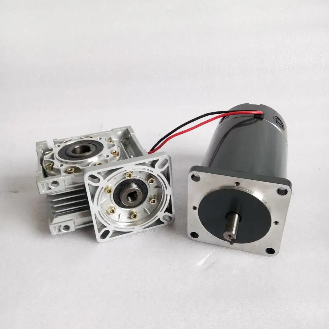 1500W 48V 320Nm低速有刷齿轮永磁直流蜗轮减速电机，含正反转功能