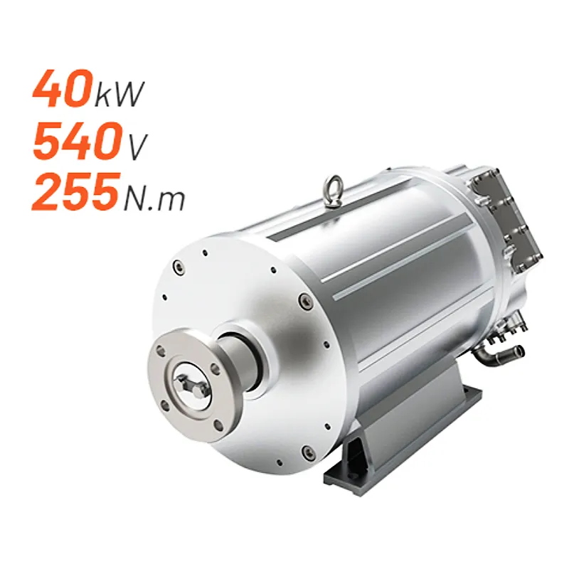 Water-cooled IP67 Integrated Motor Electric Control Powertrain 40KW Automotive Motor with CAN Bus Communication