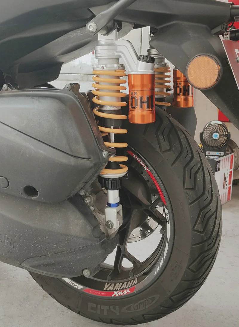 Olyns 台湾金展第四代NMAX155/XMAX/PCX摩托车后减震器带可调阻尼