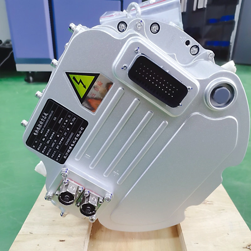 Water-cooled IP67 Integrated Motor Electric Control Powertrain 40KW Automotive Motor with CAN Bus Communication
