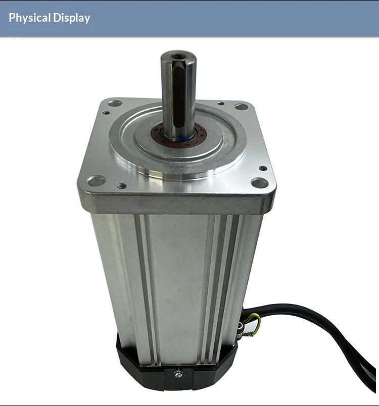 Động cơ không chổi than DC công suất cao tốc độ cao 2000W Nam châm vĩnh cửu 220V 6000 RPM điều chỉnh tốc độ im lặng Lắp mặt bích chống thấm nước