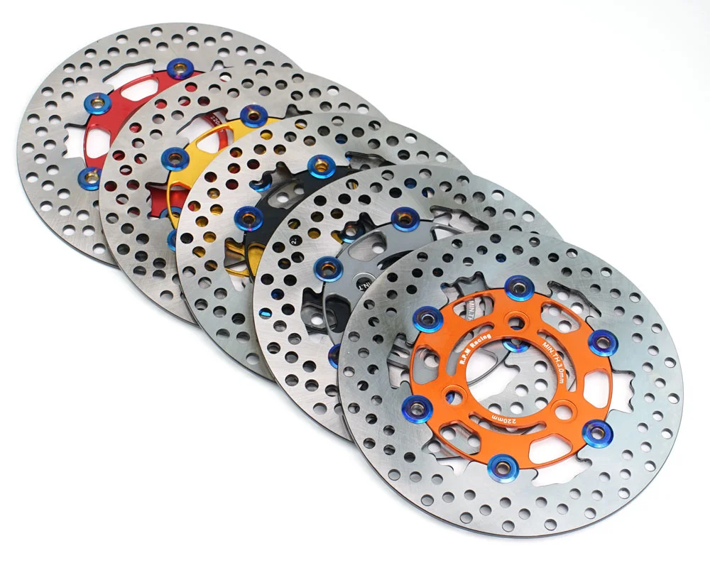 Fireyouracing RPM220新款铝合金彩色钉浮动刹车盘电动摩托车改装款220 3孔70mm