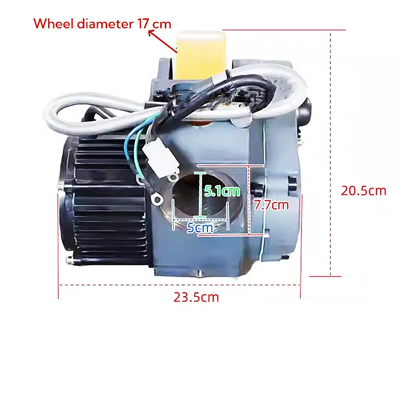 Bánh xe dẫn động tăng tốc khay gia súc điện 48V 1000W 1200W Cụm dẫn động bánh nâng hạ điện