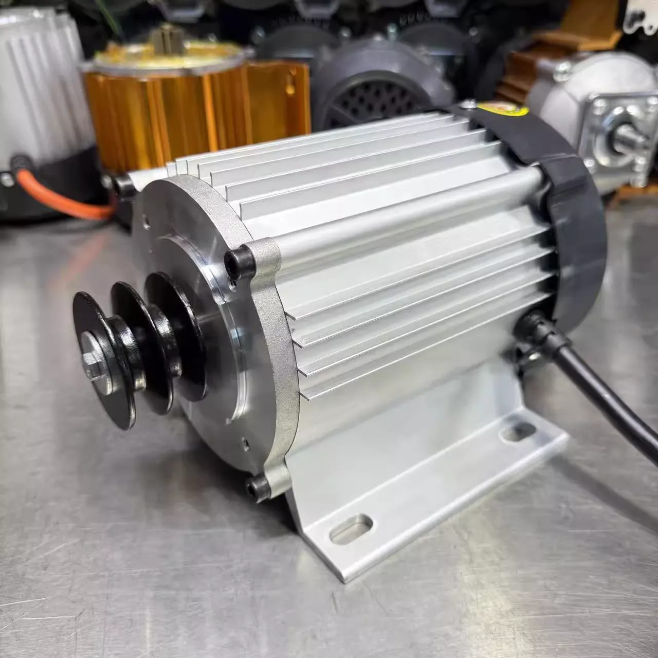 48V DC 1000W Permanent Magnet Brushless Geared Motor IP65 Flange Mounted for Boat, Car, E-Bike