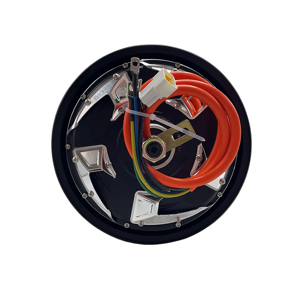 QSMOTOR运输电动摩托车10英寸72V 2000瓦车轮电机