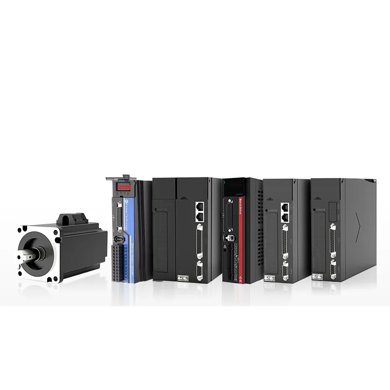 Single Phase 3000rpm 750W 60/80/90/110/130 Flange 200W 400W 750W 1.5KW 2.6KW Servo Motor Driver Kit