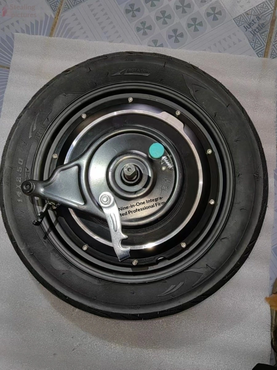 Electric Vehicle Hub Motor 14X2.50 350W 48V Pure Copper Brushless Drum Brake DC Motor