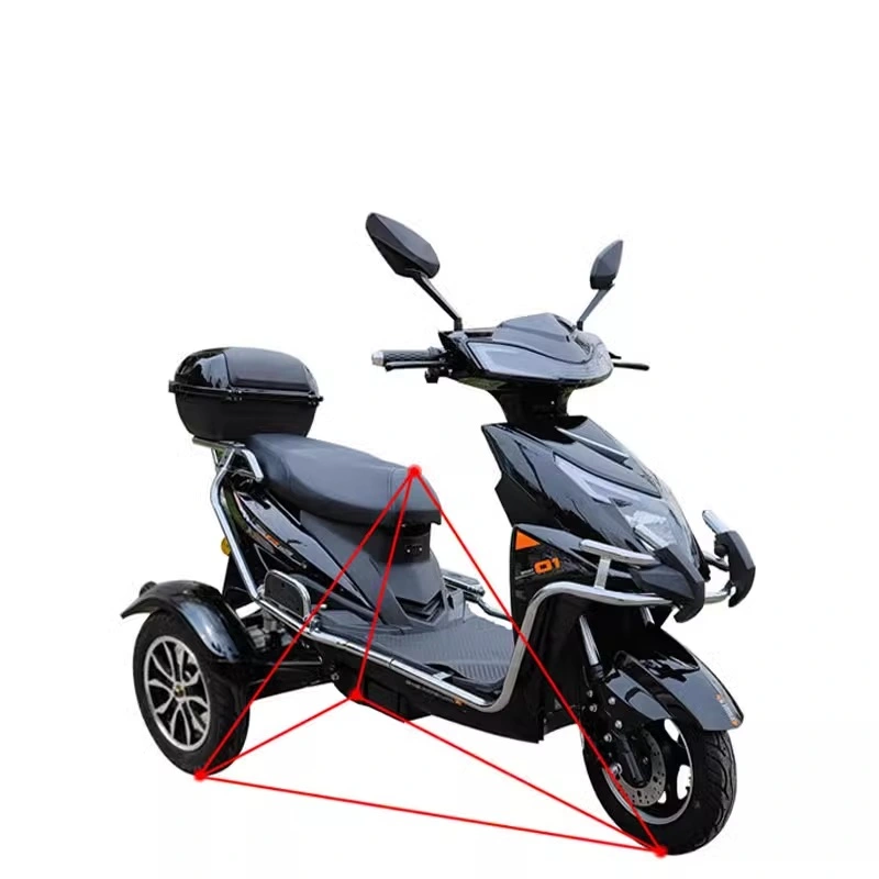 家用小型三轮电动车 1000W防滑坡电动三轮摩托车