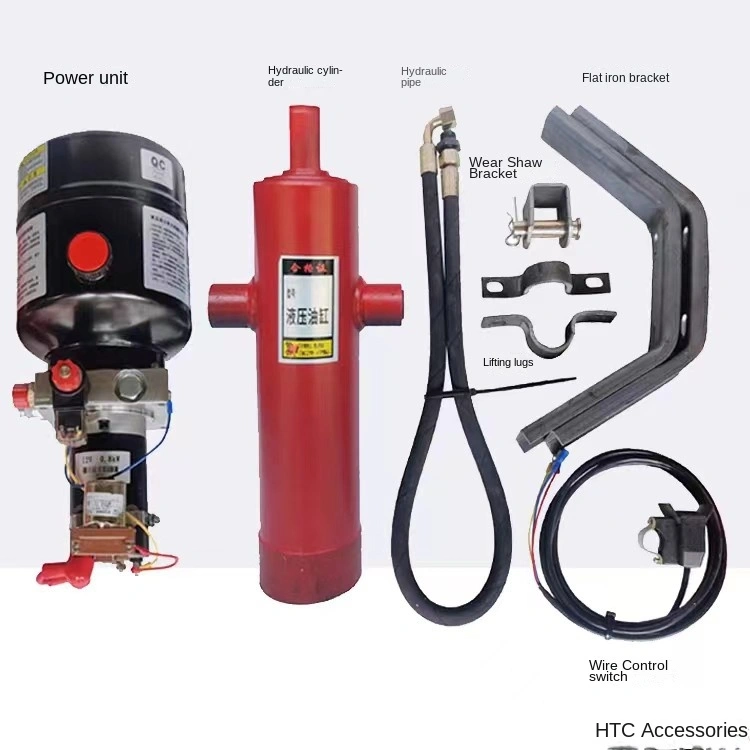 Xe ba bánh động cơ điện nhiên liệu cải tiến nhẹ Máy xả ben thủy lực 12V/48V/60V bơm dầu điện 50 kg